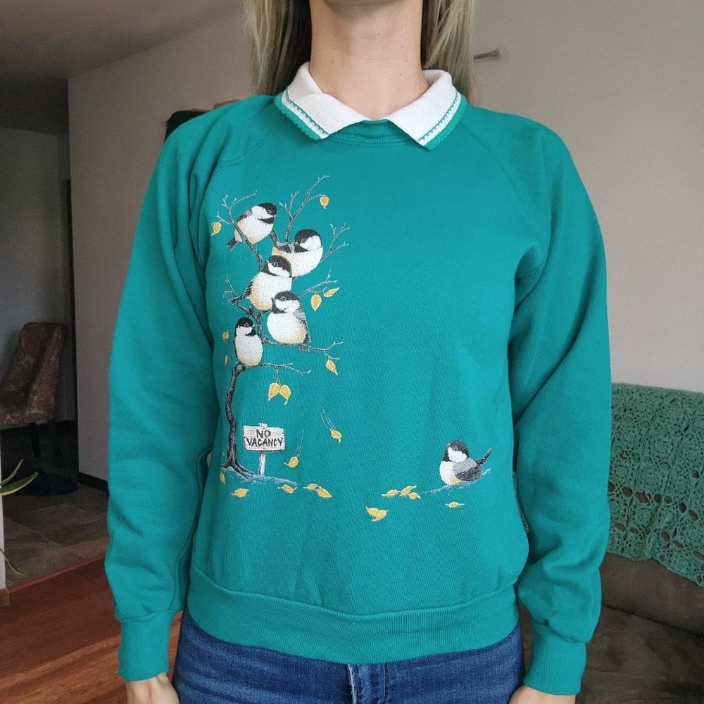 Morning Sun Vintage Collared Sweater size Small - Picture 1 of 7